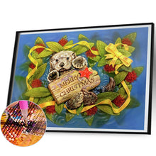 Load image into Gallery viewer, AB Diamond Painting - Full Round - Merry Christmas little sea otter (50*40CM)