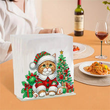 Load image into Gallery viewer, Acrylic Double Sided Christmas 5D DIY Diamond Art Paper Towel Storage Rack Decor