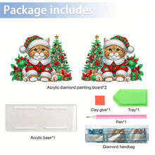 Load image into Gallery viewer, Acrylic Double Sided Christmas 5D DIY Diamond Art Paper Towel Storage Rack Decor