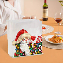 Load image into Gallery viewer, Acrylic Double Sided Christmas 5D DIY Diamond Art Paper Towel Storage Rack Decor