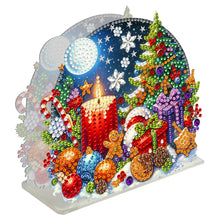 Load image into Gallery viewer, Acrylic Double Sided Christmas 5D DIY Diamond Art Paper Towel Storage Rack Decor