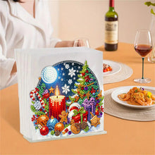 Load image into Gallery viewer, Acrylic Double Sided Christmas 5D DIY Diamond Art Paper Towel Storage Rack Decor