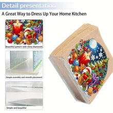 Load image into Gallery viewer, Acrylic Double Sided Christmas 5D DIY Diamond Art Paper Towel Storage Rack Decor
