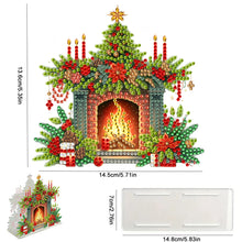 Load image into Gallery viewer, Acrylic Double Sided Christmas 5D DIY Diamond Art Paper Towel Storage Rack Decor