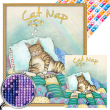 Load image into Gallery viewer, AB Diamond Painting - Full Square - Cat (40*50CM)