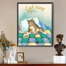 Load image into Gallery viewer, AB Diamond Painting - Full Square - Cat (40*50CM)