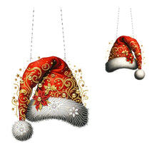 Load image into Gallery viewer, Acrylic Christmas Rhinestone Diamond Art Window Pendants for Garden Window Decor