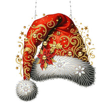 Load image into Gallery viewer, Acrylic Christmas Rhinestone Diamond Art Window Pendants for Garden Window Decor