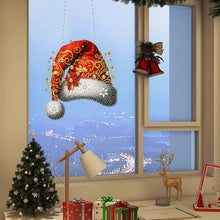 Load image into Gallery viewer, Acrylic Christmas Rhinestone Diamond Art Window Pendants for Garden Window Decor