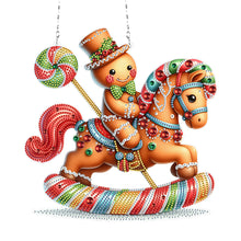 Load image into Gallery viewer, Acrylic Christmas Rhinestone Diamond Art Window Pendants for Garden Window Decor