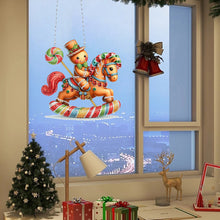 Load image into Gallery viewer, Acrylic Christmas Rhinestone Diamond Art Window Pendants for Garden Window Decor