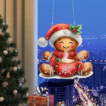 Load image into Gallery viewer, Acrylic Christmas Rhinestone Diamond Art Window Pendants for Garden Window Decor