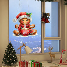Load image into Gallery viewer, Acrylic Christmas Rhinestone Diamond Art Window Pendants for Garden Window Decor