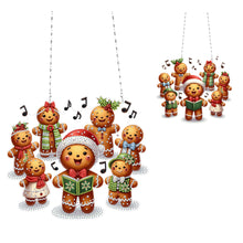 Load image into Gallery viewer, Acrylic Christmas Rhinestone Diamond Art Window Pendants for Garden Window Decor