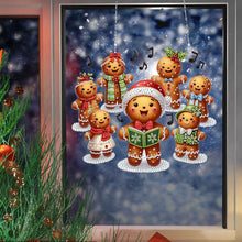 Load image into Gallery viewer, Acrylic Christmas Rhinestone Diamond Art Window Pendants for Garden Window Decor