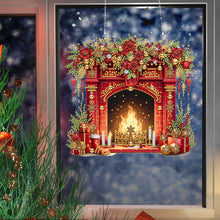Load image into Gallery viewer, Acrylic Christmas Rhinestone Diamond Art Window Pendants for Garden Window Decor