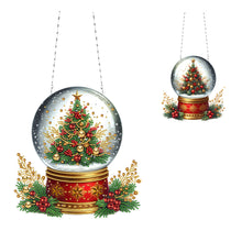 Load image into Gallery viewer, Acrylic Christmas Rhinestone Diamond Art Window Pendants for Garden Window Decor