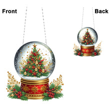 Load image into Gallery viewer, Acrylic Christmas Rhinestone Diamond Art Window Pendants for Garden Window Decor