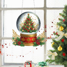 Load image into Gallery viewer, Acrylic Christmas Rhinestone Diamond Art Window Pendants for Garden Window Decor