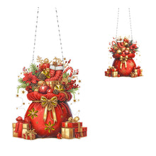 Load image into Gallery viewer, Acrylic Christmas Rhinestone Diamond Art Window Pendants for Garden Window Decor