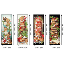 Load image into Gallery viewer, 4Pcs Special Shaped Colorful Pattern Diamond Painting Bookmark for Reading Lover