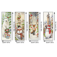 Load image into Gallery viewer, 4Pcs Special Shaped Colorful Pattern Diamond Painting Bookmark for Reading Lover