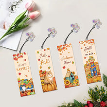 Load image into Gallery viewer, 4Pcs Special Shaped Colorful Pattern Diamond Painting Bookmark for Reading Lover