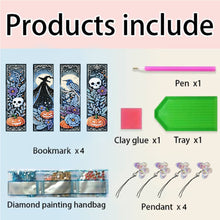 Load image into Gallery viewer, 4Pcs Special Shaped Colorful Pattern Diamond Painting Bookmark for Reading Lover