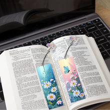 Load image into Gallery viewer, 3Pcs Special Shaped Animal Flower 5D DIY Diamond Art Book Mark for Reading Lover