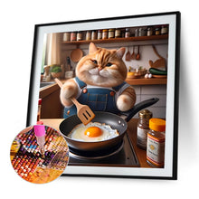 Load image into Gallery viewer, Diamond Painting - Full Round - Funny cat (40*40CM)