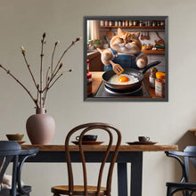 Load image into Gallery viewer, Diamond Painting - Full Round - Funny cat (40*40CM)
