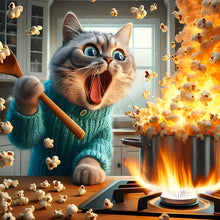 Load image into Gallery viewer, Diamond Painting - Full Round - Funny cat (40*40CM)