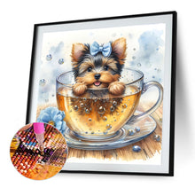 Load image into Gallery viewer, Diamond Painting - Full Round - Juice cup puppy (40*40CM)