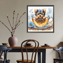 Load image into Gallery viewer, Diamond Painting - Full Round - Juice cup puppy (40*40CM)