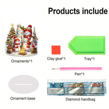 Load image into Gallery viewer, Acrylic Christmas Cardinal Diamond Painting Desktop Decors for Home Office Decor