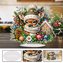 Load image into Gallery viewer, Acrylic Christmas Cardinal Diamond Painting Desktop Decors for Home Office Decor