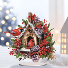 Load image into Gallery viewer, Acrylic Christmas Cardinal Diamond Painting Desktop Decors for Home Office Decor