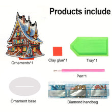 Load image into Gallery viewer, Acrylic Christmas Cardinal Diamond Painting Desktop Decors for Home Office Decor