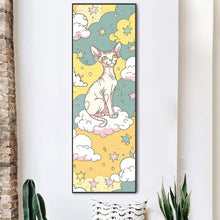 Load image into Gallery viewer, Diamond Painting - Full Round - Cartoon hairless cat (30*90CM)