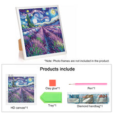 Load image into Gallery viewer, Diamond Painting - Partial Special Shaped - Lavender starry sky (30*30CM)