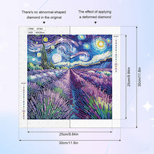 Load image into Gallery viewer, Diamond Painting - Partial Special Shaped - Lavender starry sky (30*30CM)