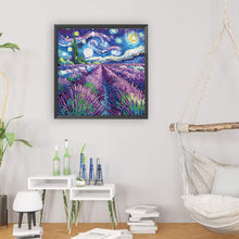 Load image into Gallery viewer, Diamond Painting - Partial Special Shaped - Lavender starry sky (30*30CM)