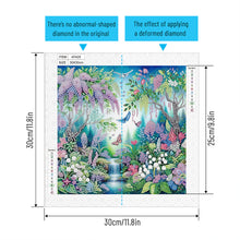 Load image into Gallery viewer, Diamond Painting - Partial Special Shaped - Butterfly flower forest landscape (30*30CM)