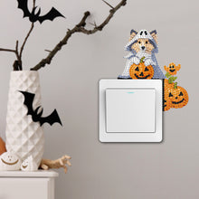 Load image into Gallery viewer, 4Pcs Acrylic Cute Cartoon 5D DIY Diamond Wall Switch Sticker for Wall Decoration