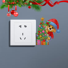 Load image into Gallery viewer, 4Pcs Acrylic Cute Cartoon 5D DIY Diamond Wall Switch Sticker for Wall Decoration