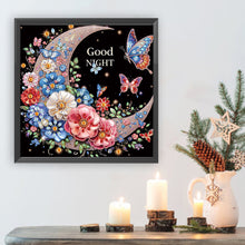 Load image into Gallery viewer, Diamond Painting - Partial Special Shaped - Crescent butterfly (40*40CM)