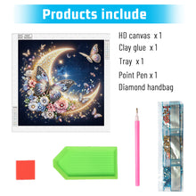 Load image into Gallery viewer, Diamond Painting - Partial Special Shaped - Crescent butterfly (40*40CM)
