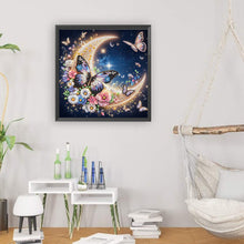 Load image into Gallery viewer, Diamond Painting - Partial Special Shaped - Crescent butterfly (40*40CM)