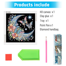 Load image into Gallery viewer, Diamond Painting - Partial Special Shaped - Crescent butterfly (40*40CM)