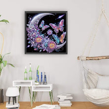 Load image into Gallery viewer, Diamond Painting - Partial Special Shaped - Crescent butterfly (40*40CM)